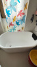 TOVOO家用浴缸独立式日式双层保温小户型网红免安装浴缸亚克力 空缸+下水 1.3M 实拍图