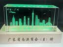 赤槿定制水晶雷达车模型摆件通讯兵退伍人的军纪念品定制3D内雕退役 特大号230MM长榉七彩灯座 有空标 实拍图