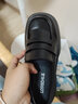 铂呐苓圆头厚底英伦风单鞋女夏季新款百搭jk正装乐福鞋黑色粗跟小皮鞋 厚底乐福鞋【黑色哑光37】 实拍图