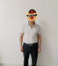 啄木鸟（TUCANO）短袖T恤男士夏季时尚棉质透气polo打底衫男装 灰橙 XL  实拍图
