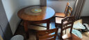贝特森 餐桌 实木餐桌椅组合 可伸缩折叠中式椭圆形饭桌子 【胡桃色/海棠色/榉木色】可选 一桌四椅【1.2米/1.38米】可选 实拍图