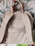 莱夫LEFF双肩包女时尚商务大容量13/14/15.6英寸旅行电脑包 奶茶杏（加大号）15.6英寸 实拍图