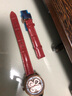 真皮手表带适配飞亚达四叶草LA8262.GWSS女士红紫绿白黑色亮光蝴蝶扣漆面皮表带16 18MM 红色-蝴蝶扣 14mm 实拍图