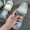 格林博士新生儿玻璃恒温速冲奶瓶婴幼儿保温加热奶瓶防胀气宽口径奶瓶冲奶神器 玻璃蓝色240m（M奶嘴） 实拍图