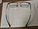 蔡司（ZEISS）镜片近视眼镜框可配度数男士防蓝光半框变色散光进口纯钛专业镜架 蔡司镜片lashion镜框122220（升级弹簧腿黑银） 配LASHION1.56防蓝光镜片0~400 实拍图