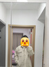 查尔斯桃心秋季新款宽松美式高街厚款潮牌学生翻领格子工装夹克外套男女同款 白色 XL 实拍图
