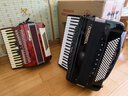鹦鹉（YINGWU）天津老字号鹦鹉手风琴8/32/48/60/96120BS四排簧41键初学考级演奏 120贝司黑色120贝斯4排黑色 实拍图