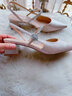 百丽（Belle）周洁琼同款星辰玫瑰包头凉鞋女凉鞋A9G1DBH4 杏色 40 (250mm) 实拍图