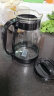 天喜（TIANXI）凉水壶玻璃杯 家用玻璃泡茶壶带把耐热冷水壶水杯大容量 黑色2L 实拍图