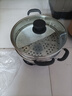 仕索思电热锅家用多功能电炒锅不锈钢电火锅电蒸锅电煮锅电锅蒸煮一体式电锅电炖锅炒菜锅大功率做饭锅 4L 四挡 28cm【一锅一笼】 加厚锅体0.6毫米 实拍图