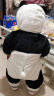 冬天婴儿连体衣熊猫儿童卡通动物造型睡衣服宝宝外出0-1岁秋冬装 黑色 YH832熊猫 (高90-98cm(24-30月)) 晒单实拍图