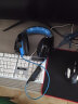 因卓（KOTION EACH）G2000黑蓝 耳机头戴式吃鸡立体声线控带麦USB台式重低音电竞电脑耳机 炫光语音游戏耳机 晒单实拍图