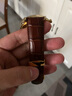 比握特真皮表带牛皮手表带男女蝴蝶扣配件适用天梭浪琴DW小米华为gt4 棕带棕线【黄金色自动扣】 22mm 实拍图