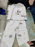 优奇婴儿衣服秋衣秋裤纯棉套装宝宝秋装内衣裤分体护肚春秋两件套睡衣 春秋【裤腿暗扣】小领导 73 实拍图