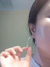 玖长时【闪耀】999纯银耳环女士足银大耳圈圆圈银耳饰生日礼物送女友 闪耀耳圈 50mm 实拍图