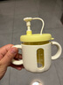 科巢儿童牛奶杯微波炉可加热刻度杯子酸奶杯热奶杯吸管宝宝冲奶粉专用 实际300ml—暖柠黄（刻度250ml） 实拍图