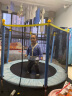 曼迪卡威（Mdikawe）蹦蹦床室内家用儿童宝宝弹跳床玩具小孩成人健身跳跳运动器材 1.4米 蓝色/承重500斤/直腿 送儿童篮球/篮球框/海洋球 实拍图