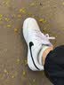 耐克（NIKE）男鞋26秋季新款运动鞋透气轻便耐磨皮面休闲鞋潮流百搭滑板鞋子男  BIG NIKE/黑/白/翠绿 40 (250mm) 实拍图