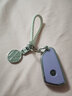 苏萌大众高尔夫8汽车钥匙套车id4xcrozz凌渡L包id3女id6揽境途昂壳扣 【D款】紫壳+带钻车标+白编织绳 实拍图