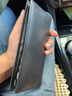 sharkborough真皮男士长款钱包男 夹头层植鞣休闲时尚牛皮钱包薄款防消磁 黑色【植鞣牛皮薄款】 实拍图