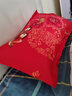 雅思迪结婚枕头枕芯一对装家用高枕婚庆喜庆大红色长枕头可水洗单人枕头 结婚红枕【双边立体款】约650g  枕套鸳鸯情缘款【2枕套+2枕芯】 实拍图