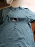 雾卡（WUKA）【纯棉4件】短袖t恤男圆领宽松半袖男纯色棉T恤夏季男装上衣服t衫 三杠白+DS黑+黄杠铁灰+帽雾蓝 2XL (150-165斤内) 实拍图