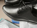 意尔康男鞋商务正装凉鞋商务皮鞋时尚打孔结婚单鞋 53449W 黑色 40 实拍图