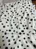 深呼吸DEEP BREATH女装法式V领气质收腰碎花连衣裙A500197 白-黑点 M (3码) 实拍图