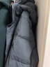 鸭鸭（YAYA）羽绒服男士中长款连帽服中老年爸爸冬装加厚保暖极寒外套男D 黑色 2XL /185 实拍图