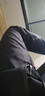 啄木鸟冰丝裤男士装长裤子春夏秋季薄款休闲裤凉感宽松直筒商务运动长裤 8021黑色+8021黑色（常规） XL 实拍图