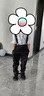 罗蒙儿童礼服六一演出服男童毕业主持长袖长裤背带套装 黑色110 实拍图