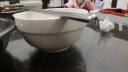 云鸿陶瓷碗碟套装家用景德镇简约78头碗筷陶瓷器吃饭套碗盘子中式组合餐具 78头配宫廷煲(纯白) 实拍图
