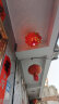 梦多福灯笼大门挂的阳台彩灯新年春节室外走马灯旋转灯笼电动发光红灯笼 鎏金款一对装55cm＋吸顶盘 10cm 80#（直径55cm） 实拍图