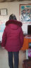 鸭鸭（YAYA）妈妈装羽绒服女中长款冬季新款中老年加厚保暖狐狸毛领羽绒外套CF 典雅咖色DYXD6B0080 2XL 实拍图