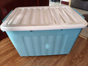 SPACEXPERT塑料收纳箱特大号储物箱学生书箱儿童玩具整理搬家打包周转箱 蓝色 【实测盛水容积60L】单只装 实拍图