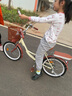 凤凰（Phoenix）自行车成人单车男女式中小学生普通成年女士轻便代步 26英寸-7速(浅绿色) 靠背+护栏 实拍图