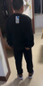 361°儿童夏季薄款长裤男童卫裤运动长裤女童秋冬保暖中大童休闲长裤 经典黑1501-男童【不加绒】 170 实拍图
