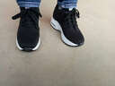 莱沙琼思 女鞋内增高春秋韩版板鞋学生运动增高鞋网面透气休闲旅游鞋子 1026秋季皮面黑色 36 实拍图