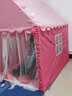 小斑鸠（little dove）儿童帐篷室内游戏屋/加大款男女孩公主房玩具 条纹红(含法兰绒垫) 实拍图