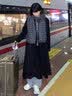 GARNUO双面羊毛大衣女中长款2026年新款春秋冬季小个子西装黑色毛呢外套 黑色 M【101-115斤】 实拍图
