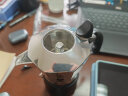 比乐蒂（Bialetti） 摩卡壶双阀手冲咖啡壶意大利进口高压特浓意式咖啡机brikka壶 双阀2杯份+2.0电陶炉（雅白色） 100ml 实拍图