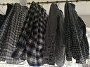 第五季（SmartFive）商务休闲格子衬衫男装加厚保暖法兰绒磨毛男士衬衫长袖修身衬衣 春秋款SFL5U255 40 (体重参考66-70kg) 实拍图