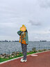 两三事梵高毛衣开衫2025新款外套女款春季慵懒针织外套灿烂与偏执 绿色 S 实拍图