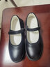 牧童牛童鞋女童黑色皮鞋真皮儿童表演出鞋学生单鞋礼仪花童校鞋牛皮软底 650-4黑色(简约经典款) 36 内长22.9CM 实拍图