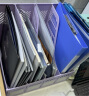 西玛（SIMAA）文件框莫兰迪桌面办公室多层档案报告书籍学生书立文件栏筐收纳盒塑料收纳 香芋紫6158 实拍图