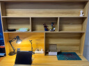 喜家创意（XIJIACHUANGYI）全实木书桌书架一体电脑台式桌学习写字桌带书柜双人学生书桌 浅胡桃色 160书桌全实木 实拍图