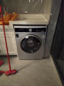 西门子（SIEMENS）全自动滚筒大容量BLDC家用变频电机  节能省电 洗衣机 10公斤超薄变频洗衣机WG52A1U80W 实拍图