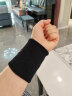 李宁 LI-NING 男女篮球羽毛球保暖运动护腕健身护腕198-1黑色（2只装） 实拍图