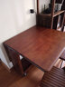 誉派折叠餐桌椅组合实木餐台小户型家用可伸缩现代简约隐形餐桌可折叠 胡桃色（泰国进口橡胶木） 1桌4椅(1.3m常规款) 实拍图