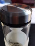 希诺（HEENOOR） 单层加厚玻璃杯便携个性杯子男女带盖大容量泡茶简约创意水杯 魔力黑（本色） 480ML 晒单实拍图